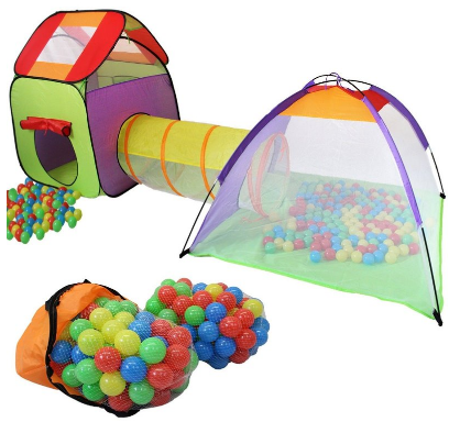 play tent + 200 balls + tunnel + bag children's tent ball pit baby tent