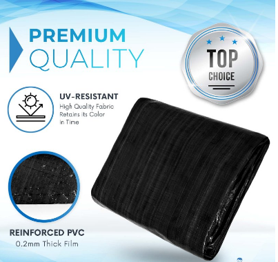 Trampoline cover 244 - 427 cm rain cover tarpaulin protective
