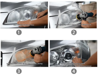 Professional Headlight Polisher Headlight Restoration Kit