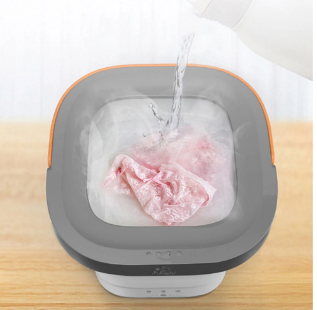 Portable &amp; Foldable Mini Clothes Washing Machine Compact