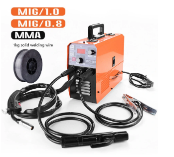 Handskit MIG-200 Electric Welding Machine 220V, 3-in-1 Gasless MIG, MMA, and LIFT TIG Welder with Flux Core Wire Compatibility