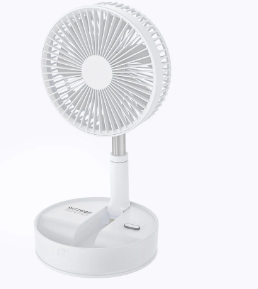 Folding Fan USB Desktop Fan with Remote Control 7.75 inches Pedestal Fan 4 Wind Mode 3 Gear Wind Speed 7200mAh Battery