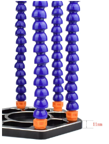 Six Arms Soldering Iron Stand Holder with  Helping Hands Magnifier