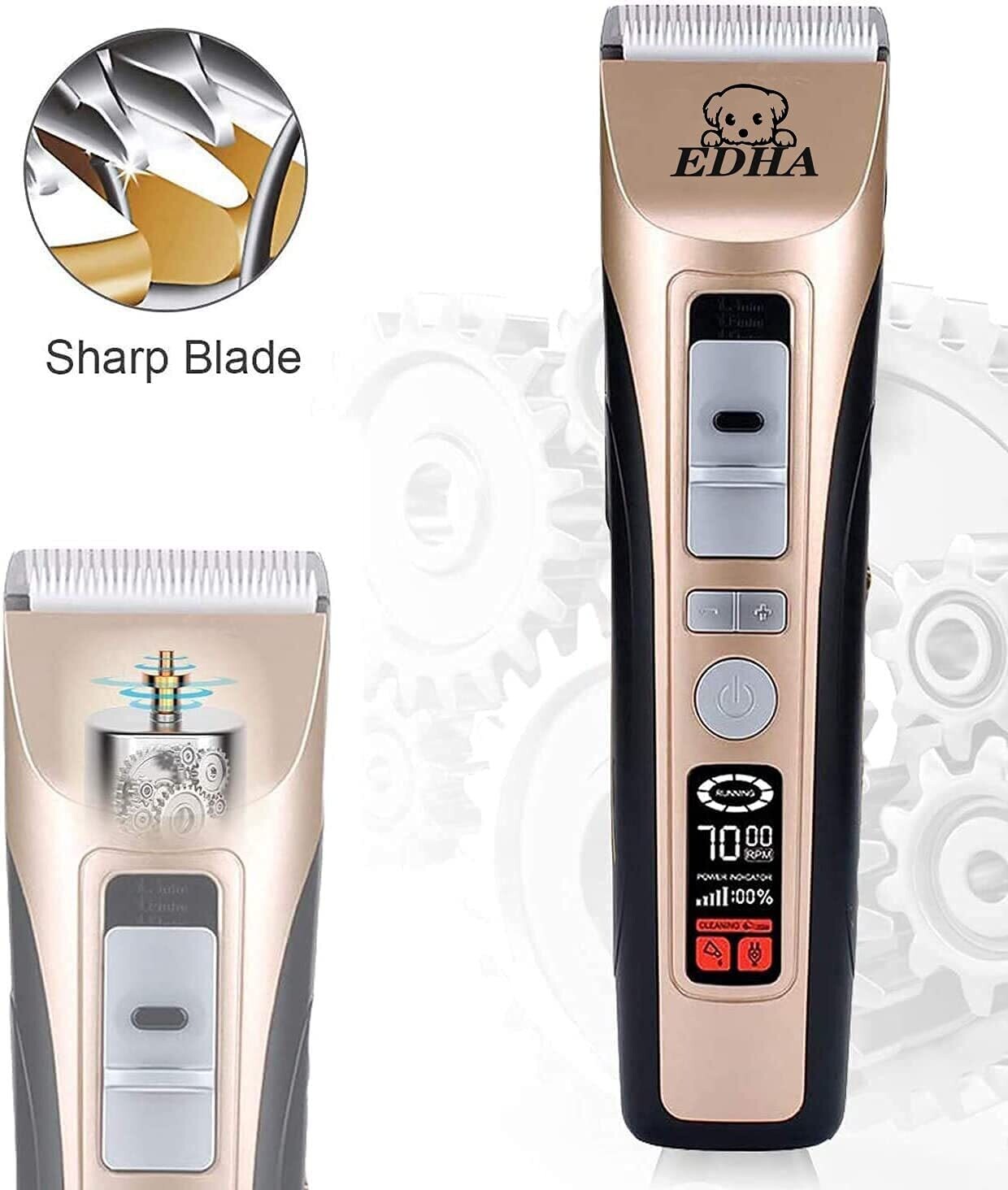 Dog Clipper Pet Hair Trimmer Kit – Professional Grooming Kit for Dogs, Cats, and Pets with Adjustable Blades and Quiet Operation