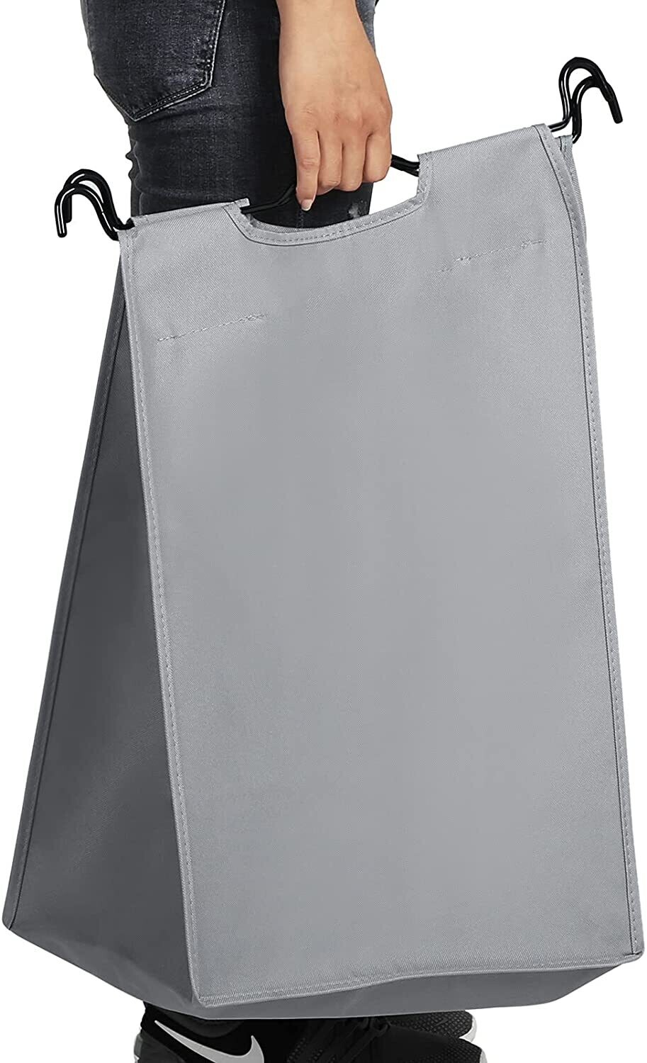 Laundry Hamper with 4 Removable Fabric Pockets Laundry Bin on Wheels