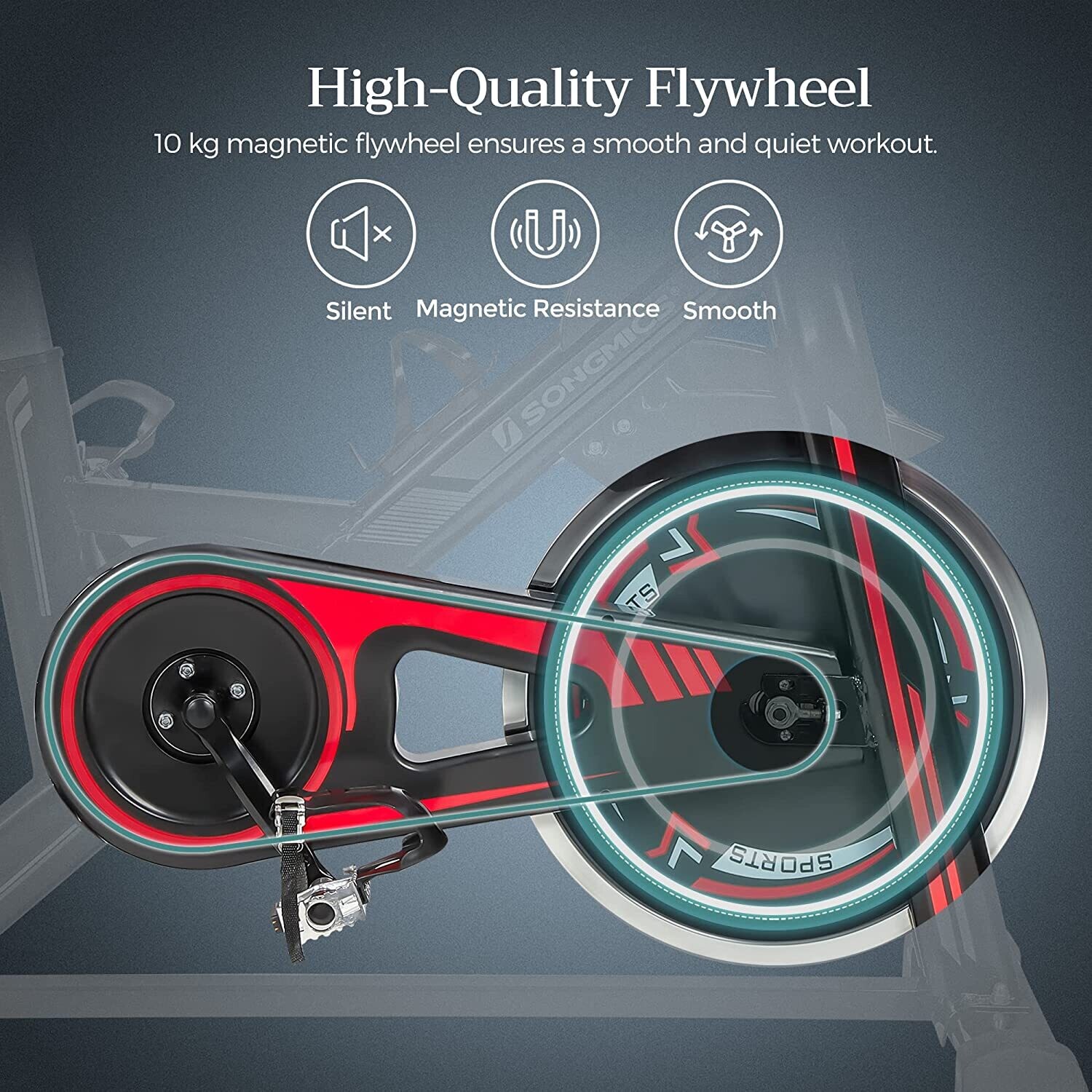 Exercise Bike with Adjustable Handlebar, Seat, and Resistance – Customizable Workout for Home Fitness and Weight Loss
