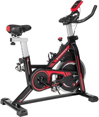 Exercise Bike with Adjustable Handlebar, Seat and Resistance