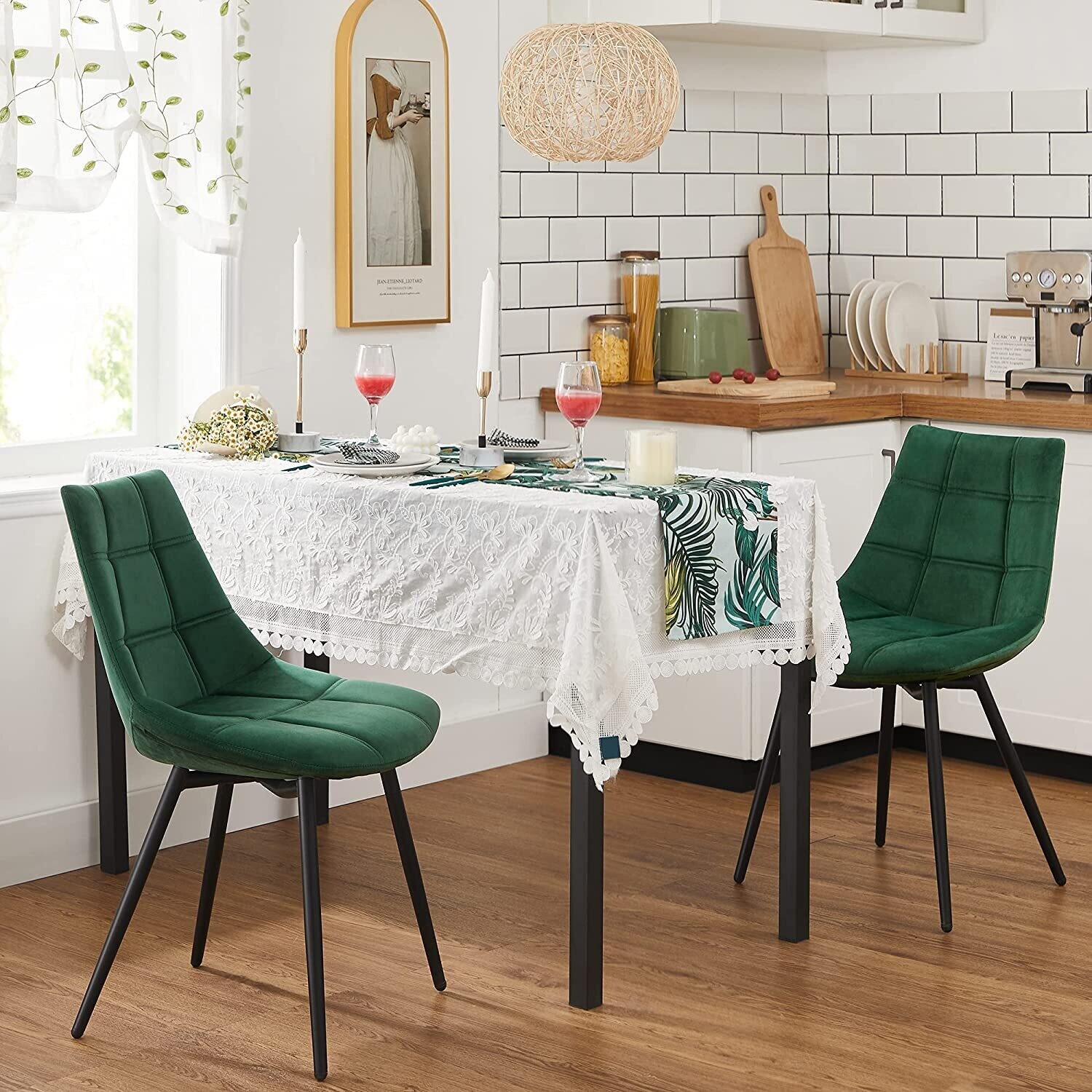 Set of 2 Modern Kitchen Chairs