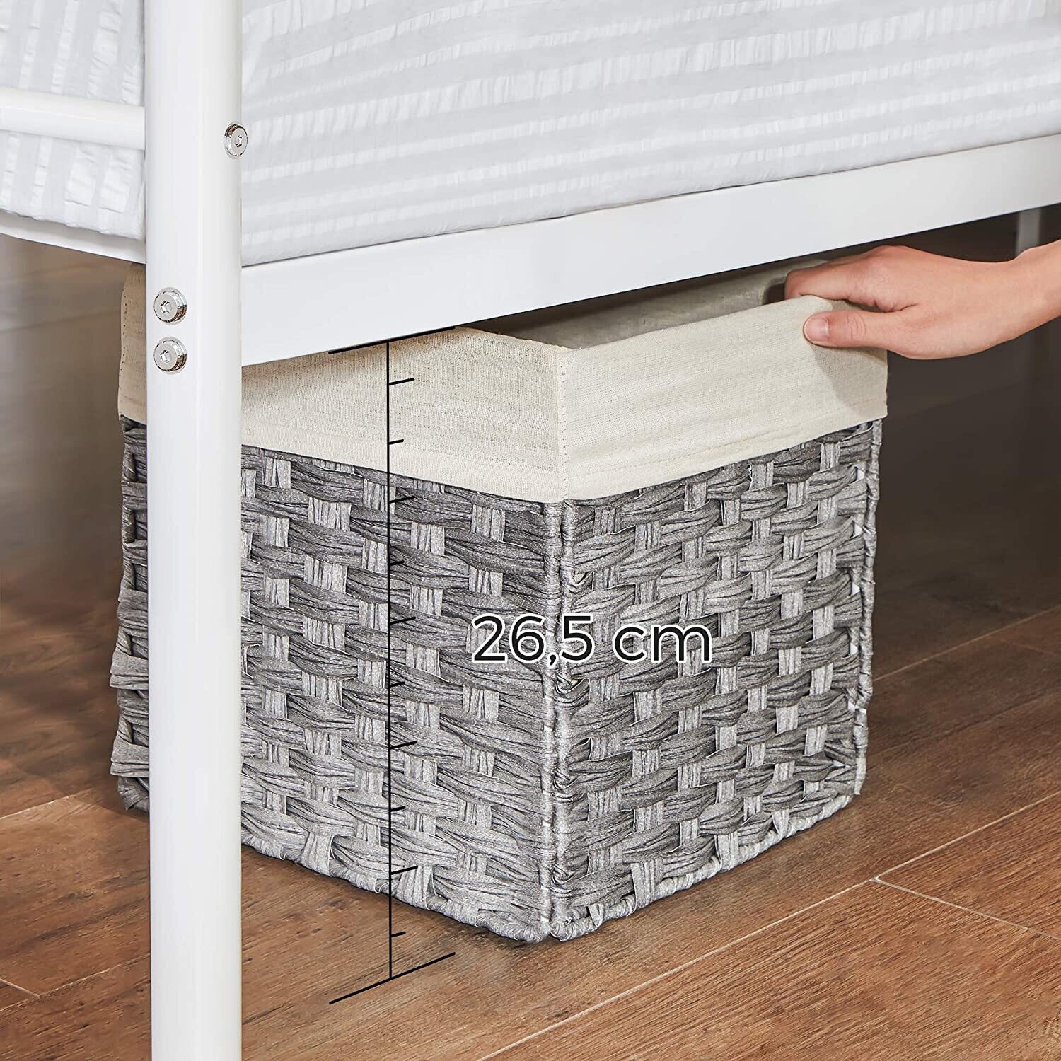 Single Bed Frame, Fits 90 x 190 cm Mattress