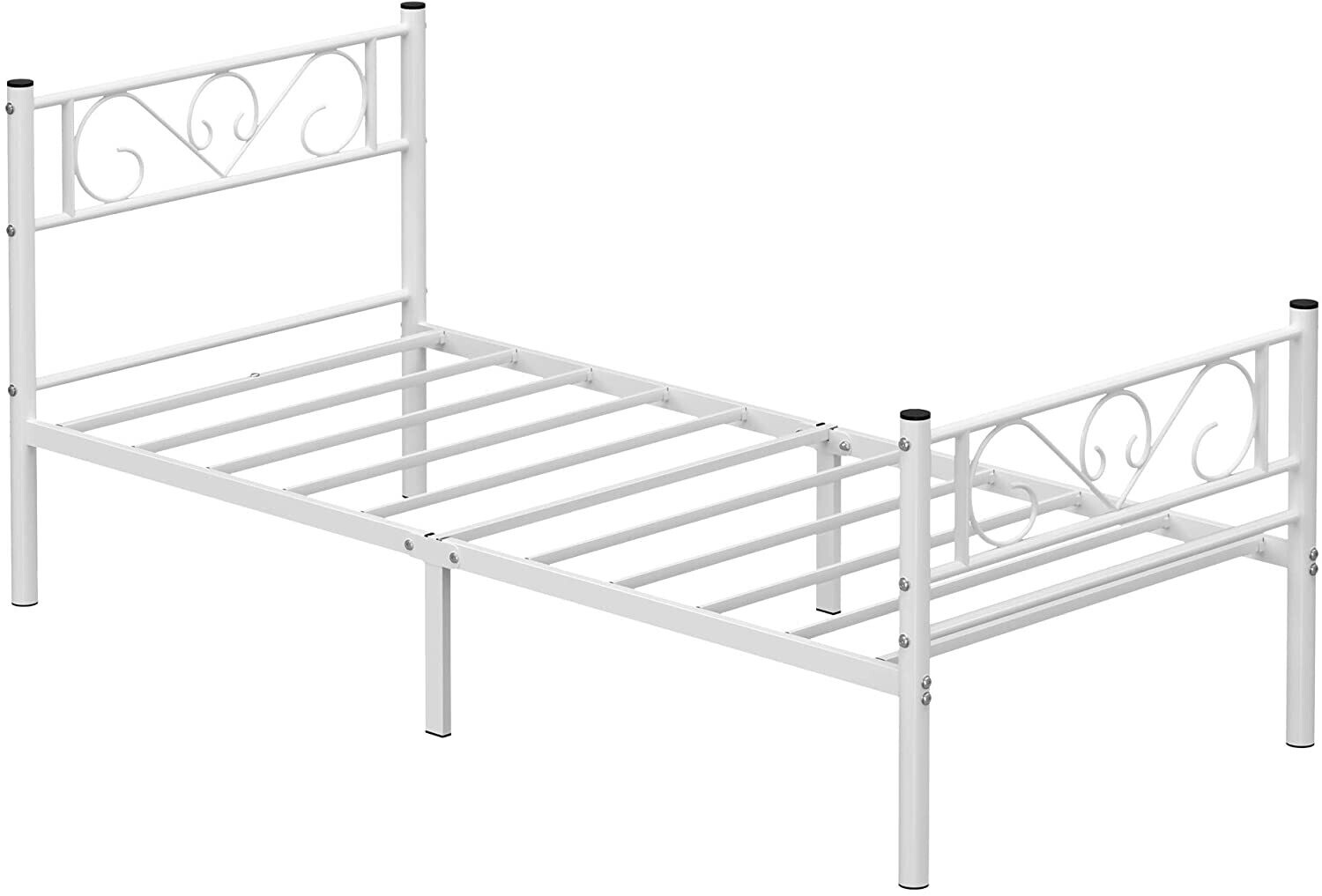 Single Bed Frame, Fits 90 x 190 cm Mattress