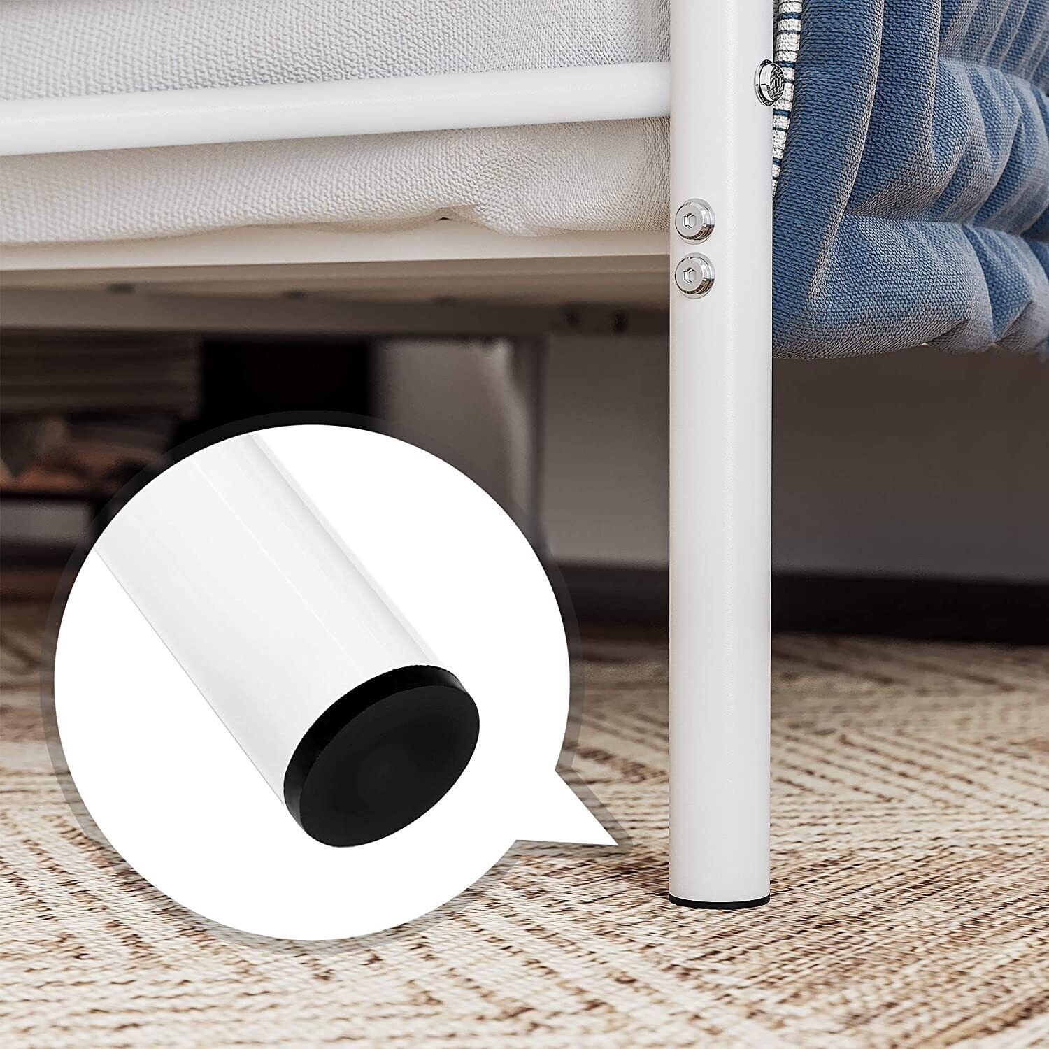 Single Bed Frame, Fits 90 x 190 cm Mattress