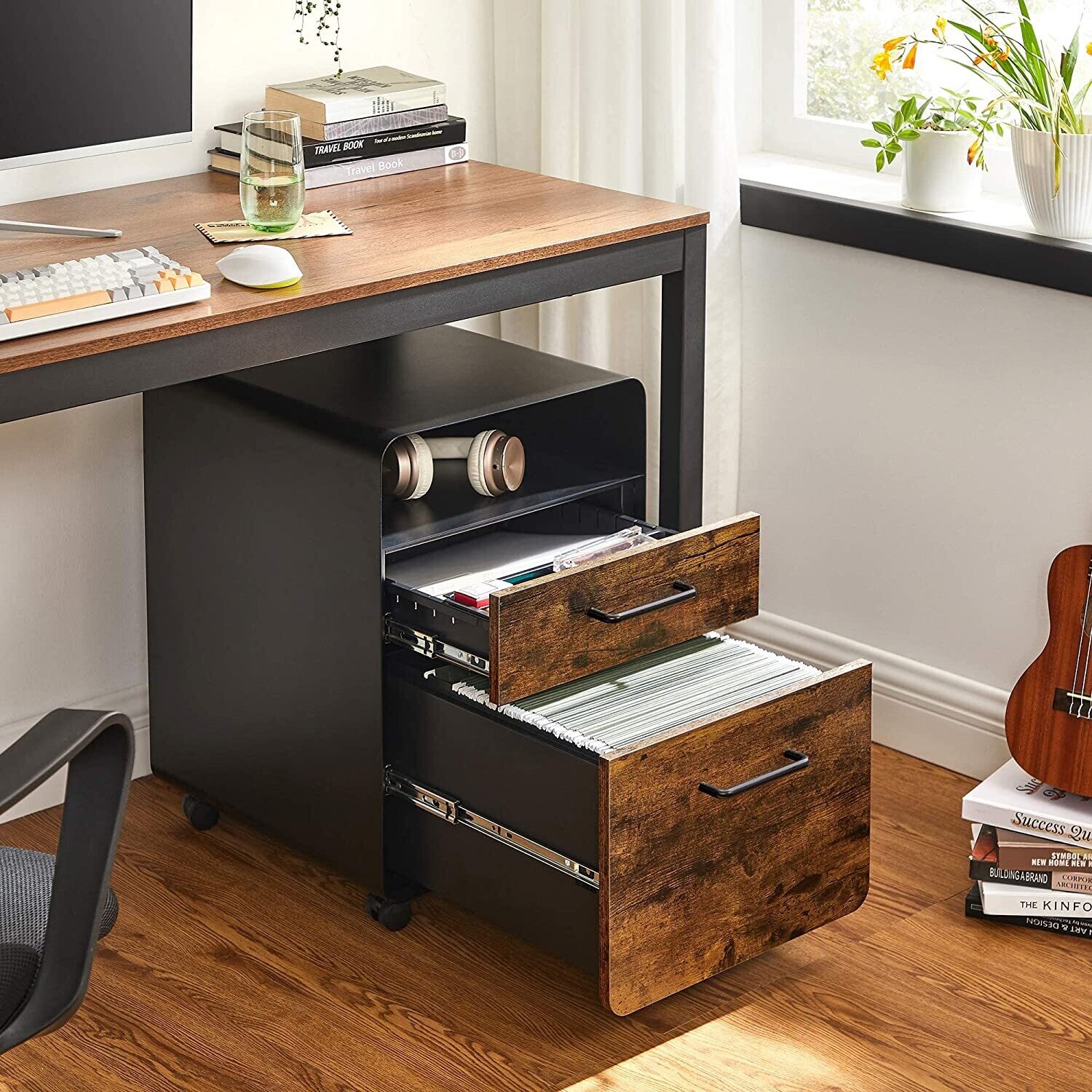Rolling Cabinet with Drawers