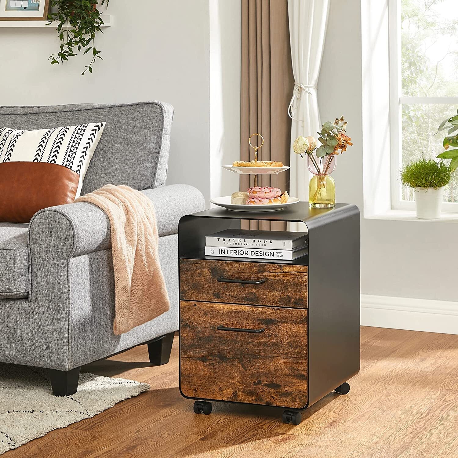 Rolling Cabinet with Drawers