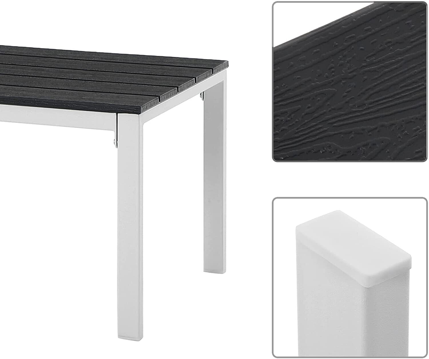 Set of 3 Garden Furniture 2 Chairs 1 Garden