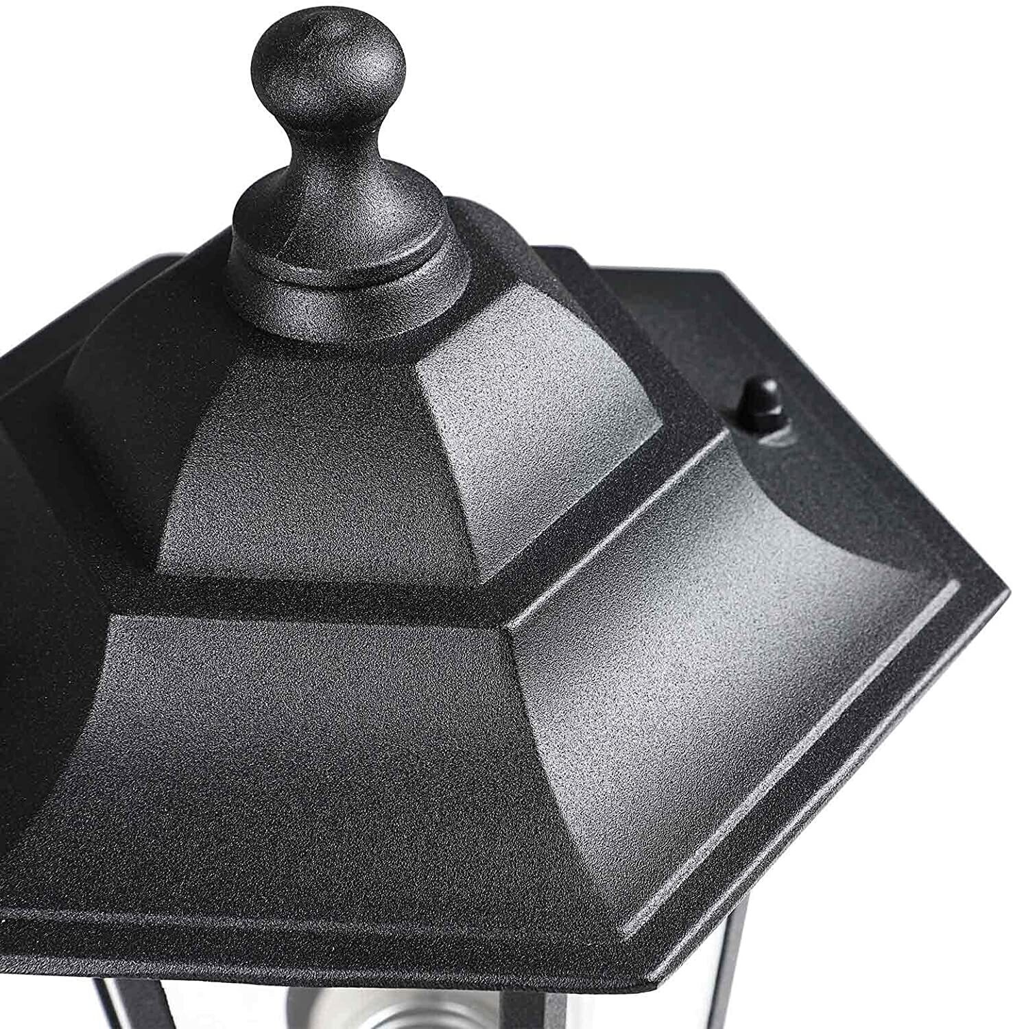 Garden Lantern with 3 Bulbs, 176 cm Height, IP44 Weatherproof Outdoor Lighting for Pathways and Patios