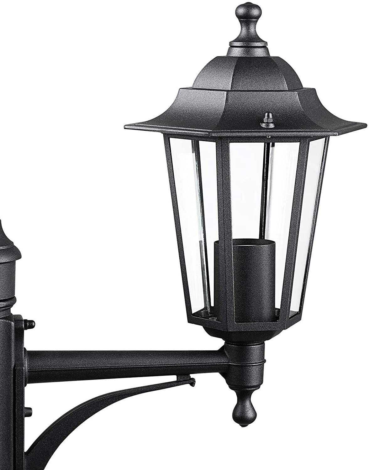 Garden Lantern with 3 Bulbs, 176 cm Height, IP44 Weatherproof Outdoor Lighting for Pathways and Patios