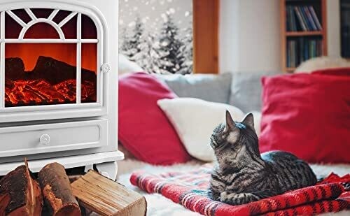 LED Fireplace Effect Heater Stove 2000 W
