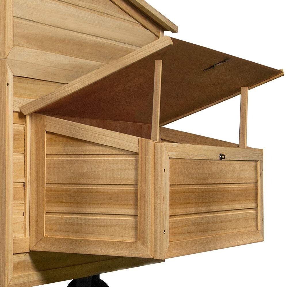 Mobile House for Chicken &amp; Rabbit Hutch Laying Nest