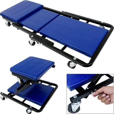 Car Creeper and Workshop Stool Set – Heavy-Duty 150kg Capacity for Mechanics and Garage Work