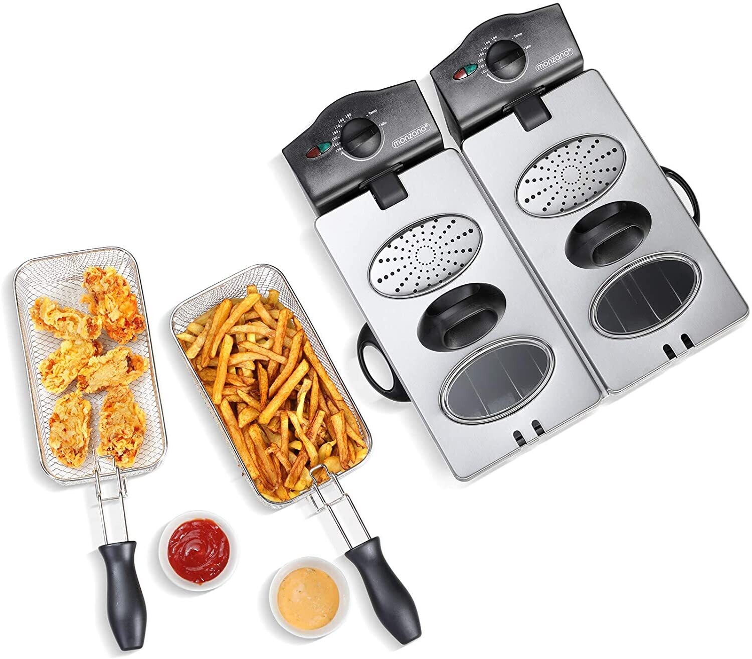 Deep Fryer Filtra Pro Inox with Professional Design – Stainless Steel Oil Filtration System for Cleaner Frying
