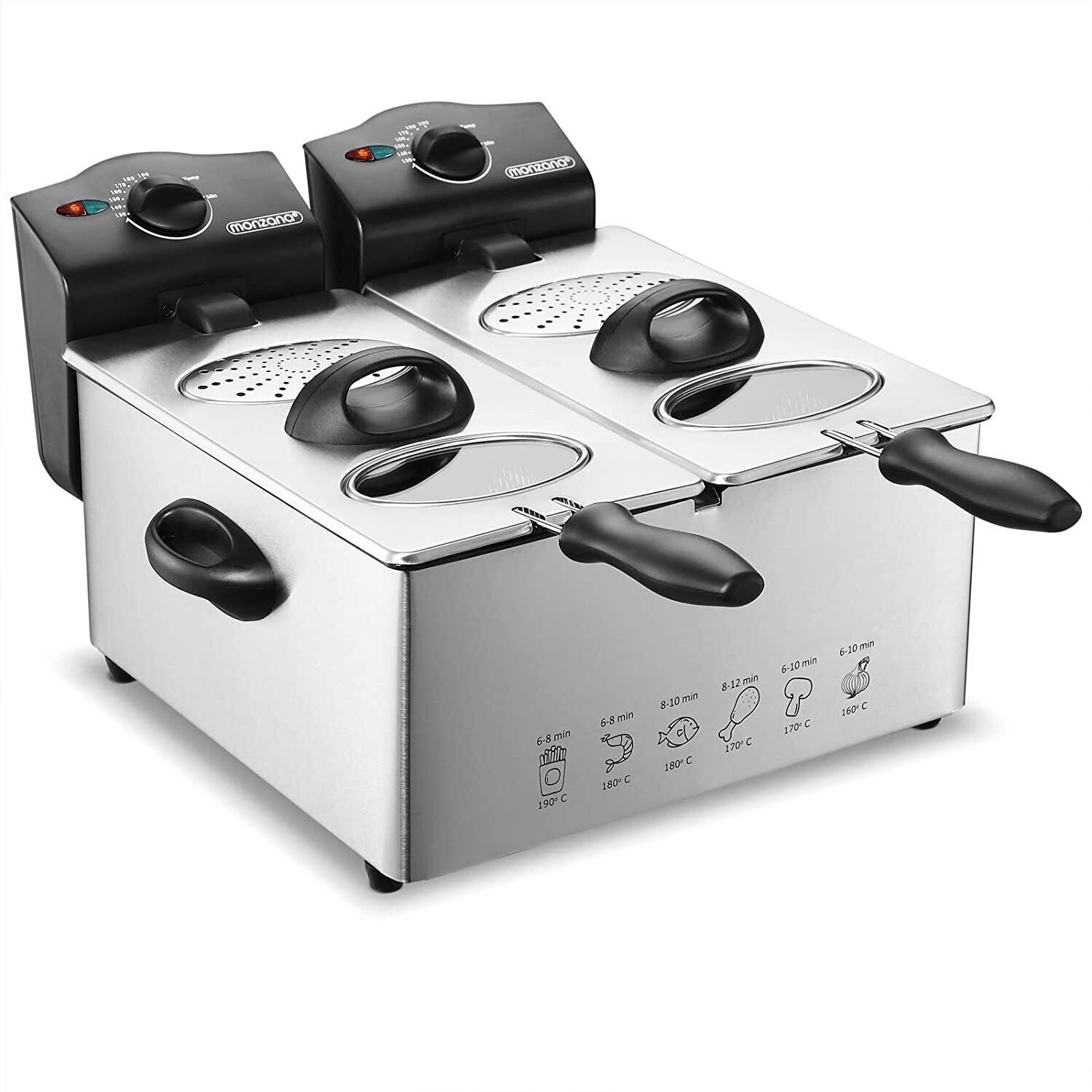 Deep Fryer Filtra Pro Inox with Professional Design – Stainless Steel Oil Filtration System for Cleaner Frying