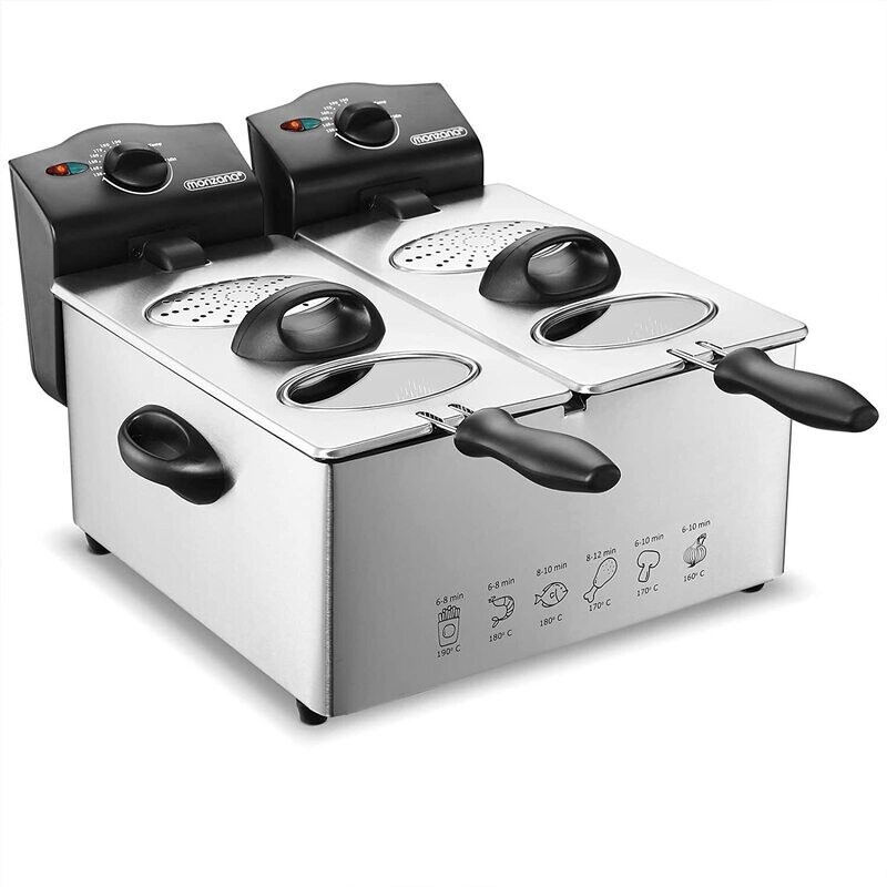 Deep Fryer Filtra Pro Inox with Professional Design – Stainless Steel Oil Filtration System for Cleaner Frying