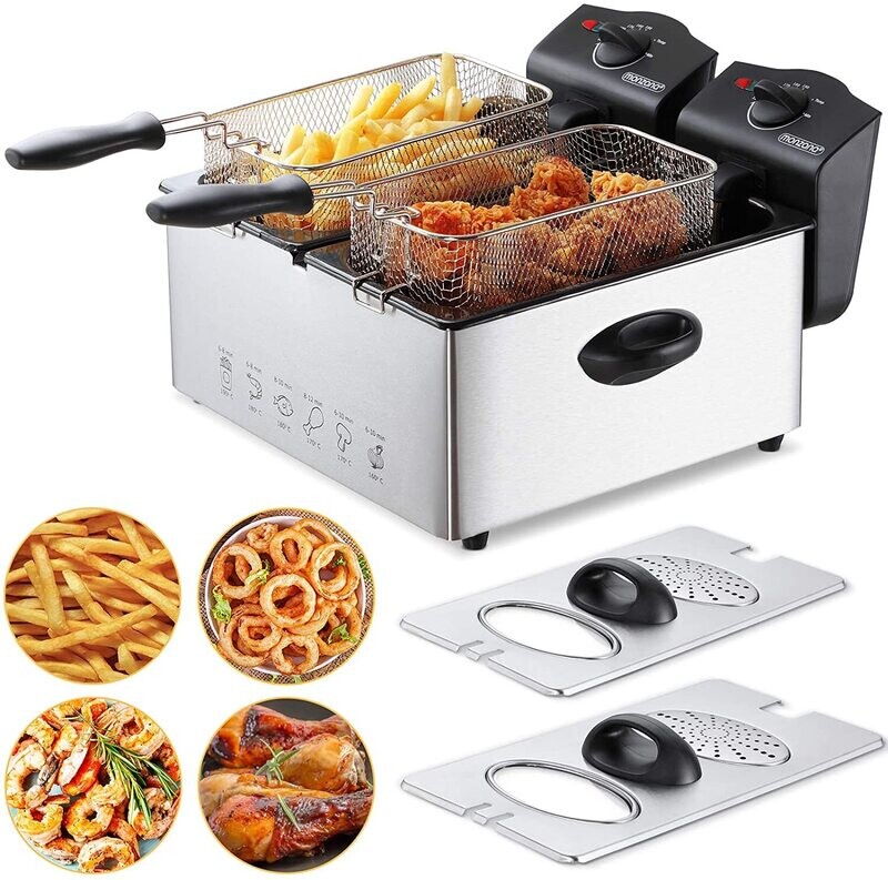 Deep Fryer Filtra Pro Inox with Professional Design – Stainless Steel Oil Filtration System for Cleaner Frying