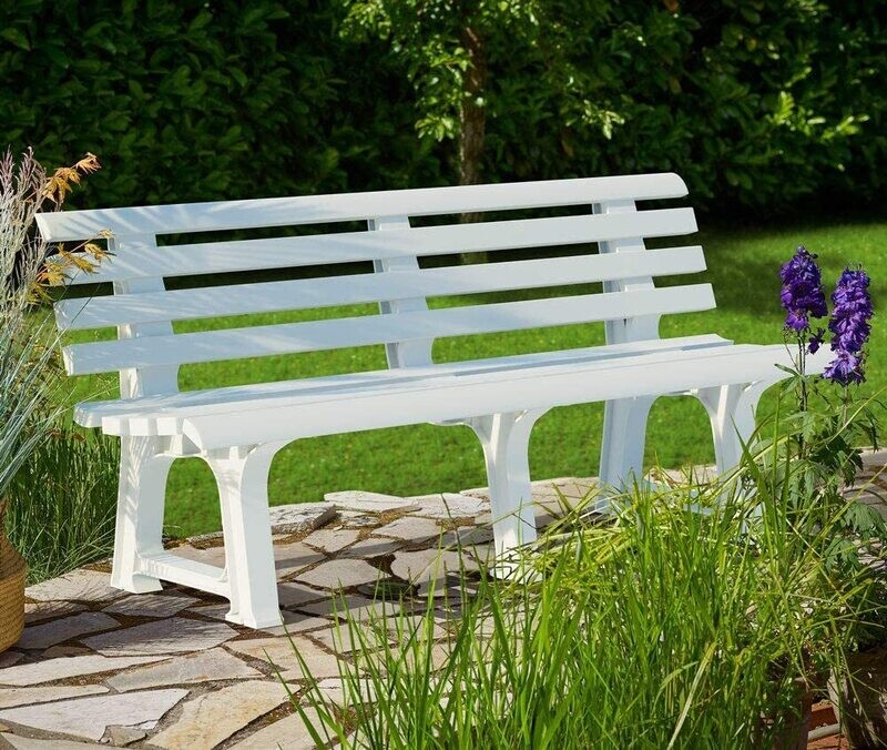 Orchidea 3 Seater Garden Bench White