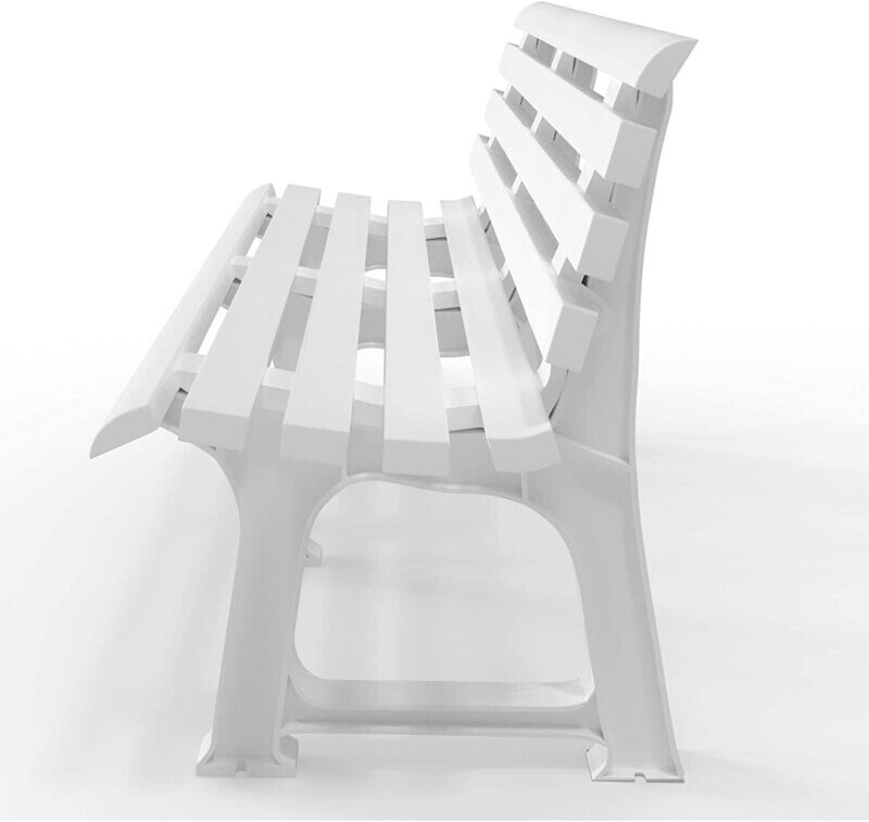 Orchidea 3 Seater Garden Bench White