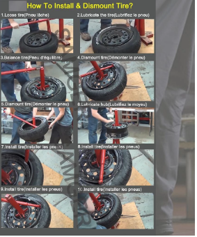 Heavy Duty Manual Car Tire Changer – Portable Tire Changing Tool for Cars, Trucks, SUVs, Durable Steel for Easy DIY Operation