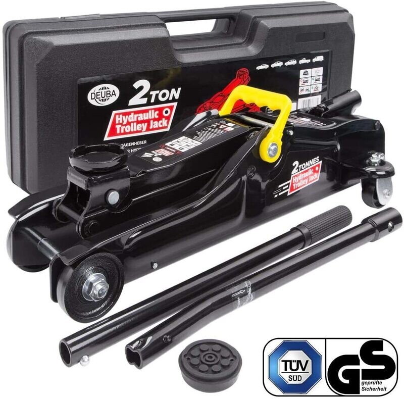 Hydraulic Trolley Jack 2T with Flat Lifting Height 85-330mm for Car and Vehicle Maintenance