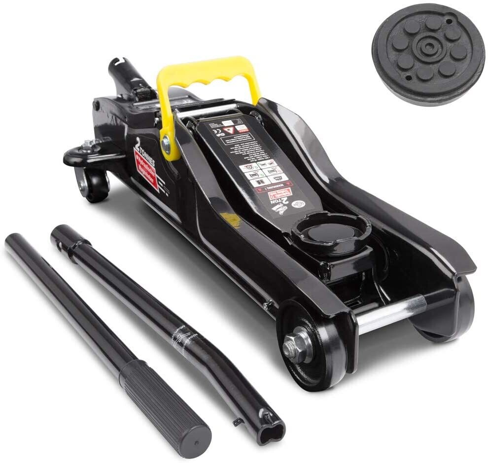 Hydraulic Trolley Jack 2T with Flat Lifting Height 85-330mm for Car and Vehicle Maintenance