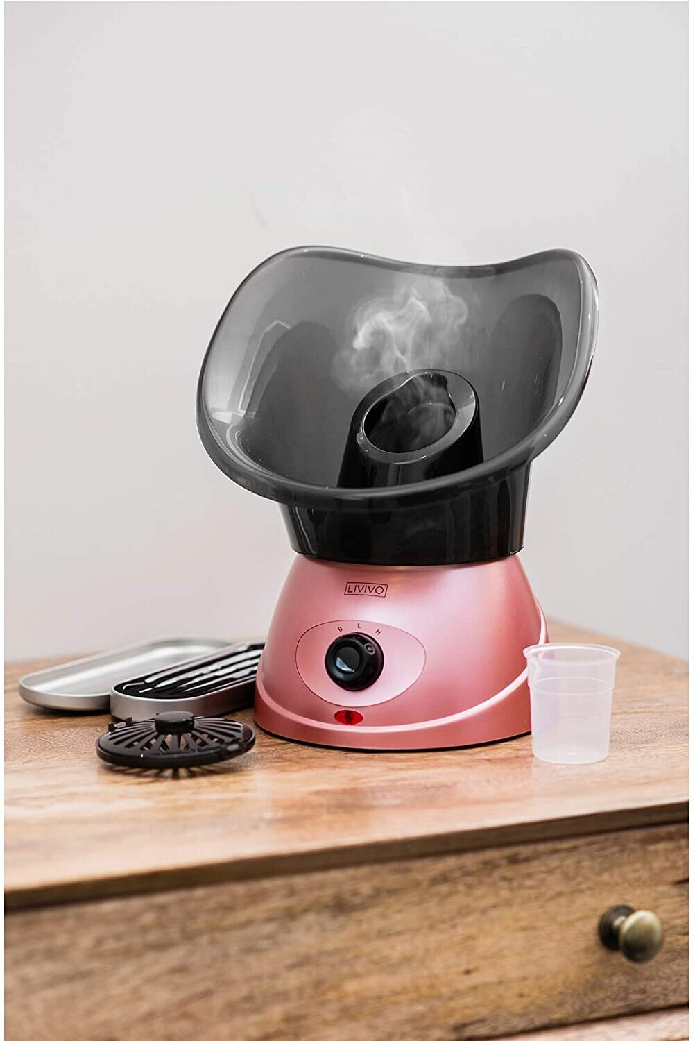 Facial Spa Steamer Inhaler With Aromatherapy DiffuserFacial Spa Steamer Inhaler with Aromatherapy Diffuser – Hydrating Skin Care and Relaxation Tool