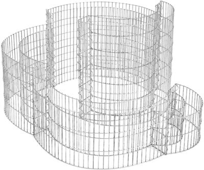 Round ornamental gabions wire fence, made of galvanized steel