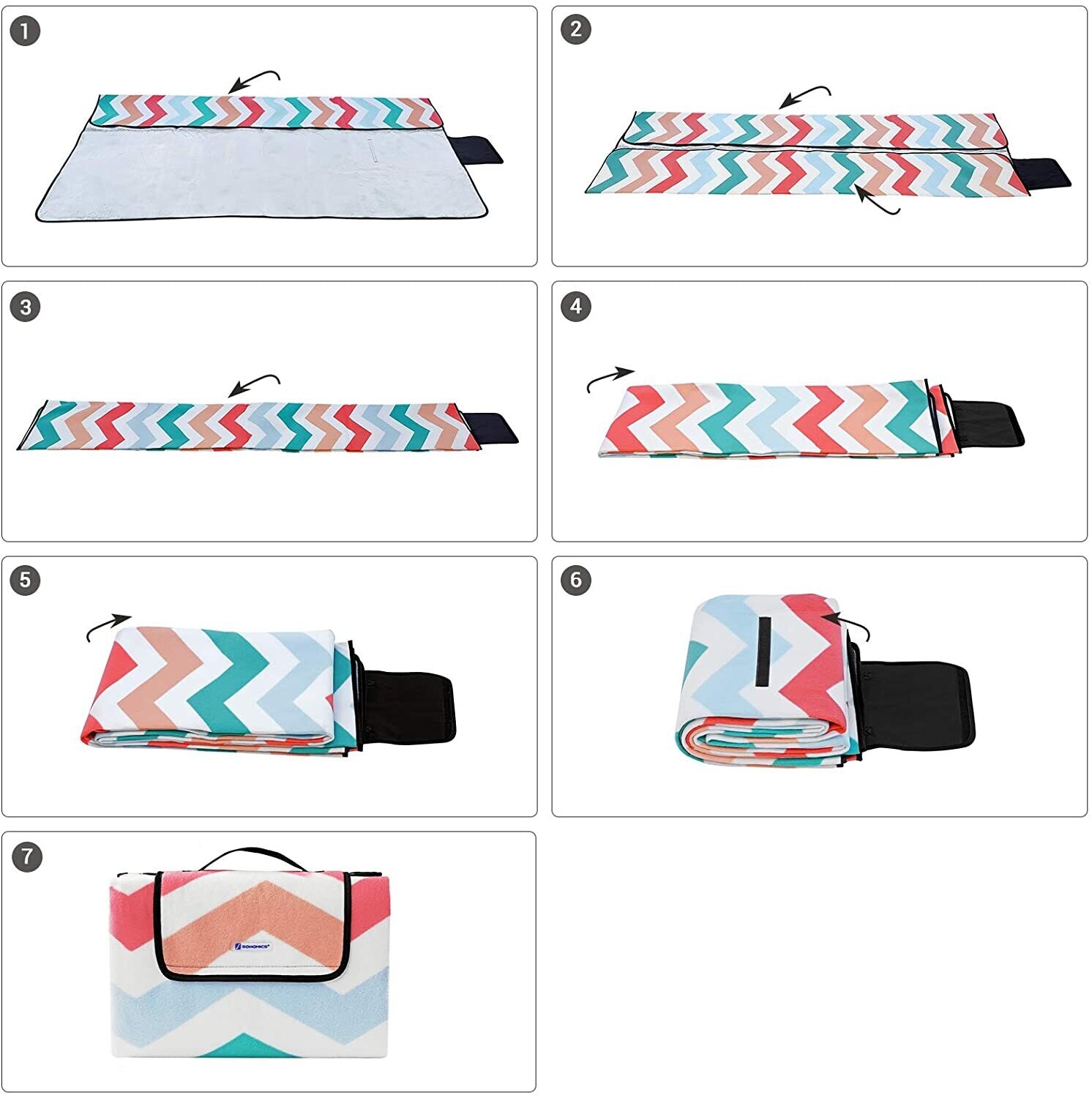 Waterproof Picnic/Camping blanket with Handle