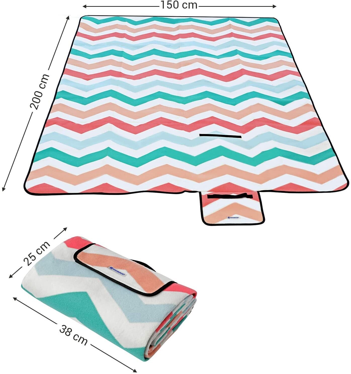 Waterproof Picnic/Camping blanket with Handle