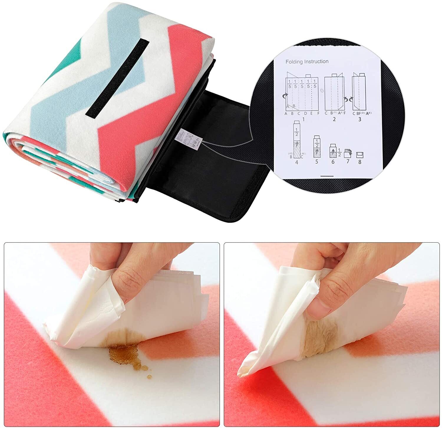 Waterproof Picnic/Camping blanket with Handle