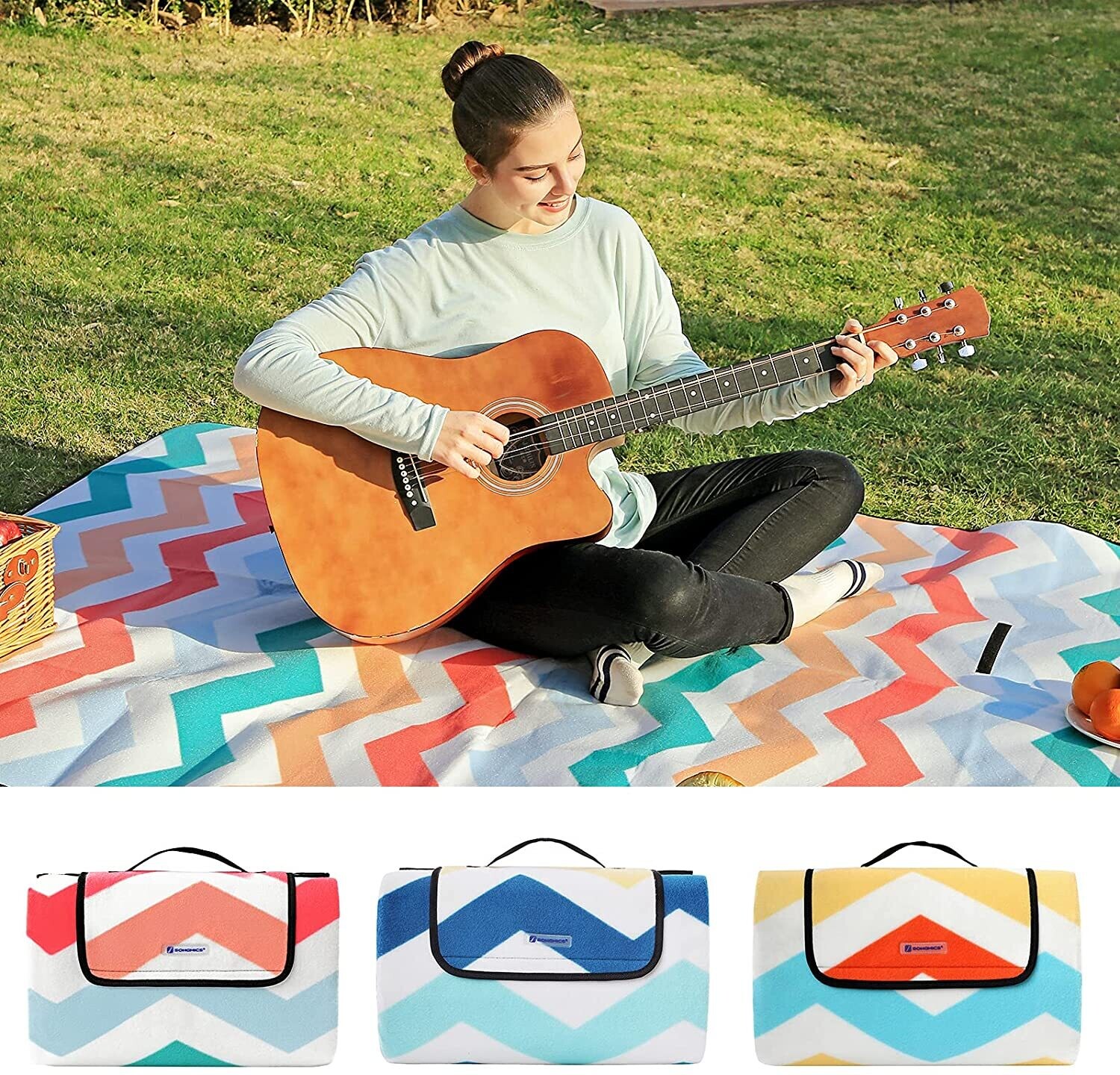 Waterproof Picnic/Camping blanket with Handle