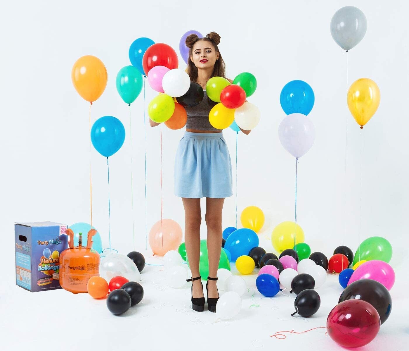 Disposable Helium Gas Cylinder for Filling Balloons – Portable and Easy-to-Use for Parties and Events