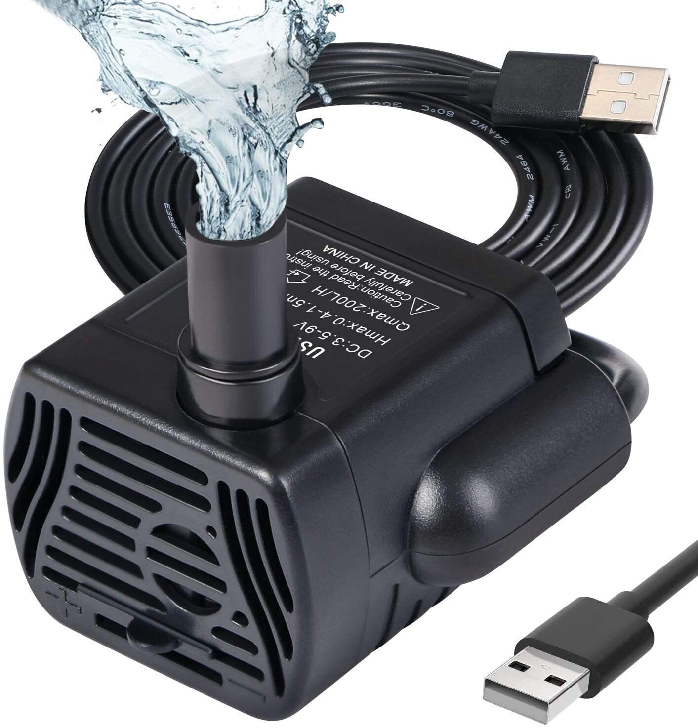 Aquarium Pump Small USB Mini Water Pump 200L/H