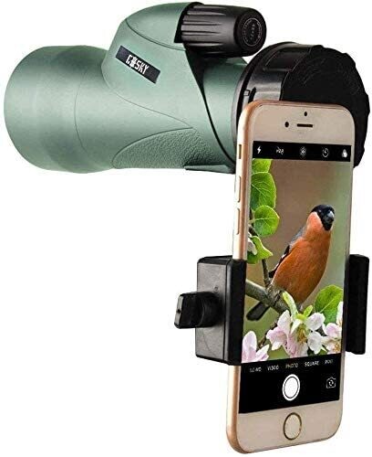 High Definition Monocular Telescope with Fast Smartphone Compatibility for Clear Viewing and Easy Smartphone Photography