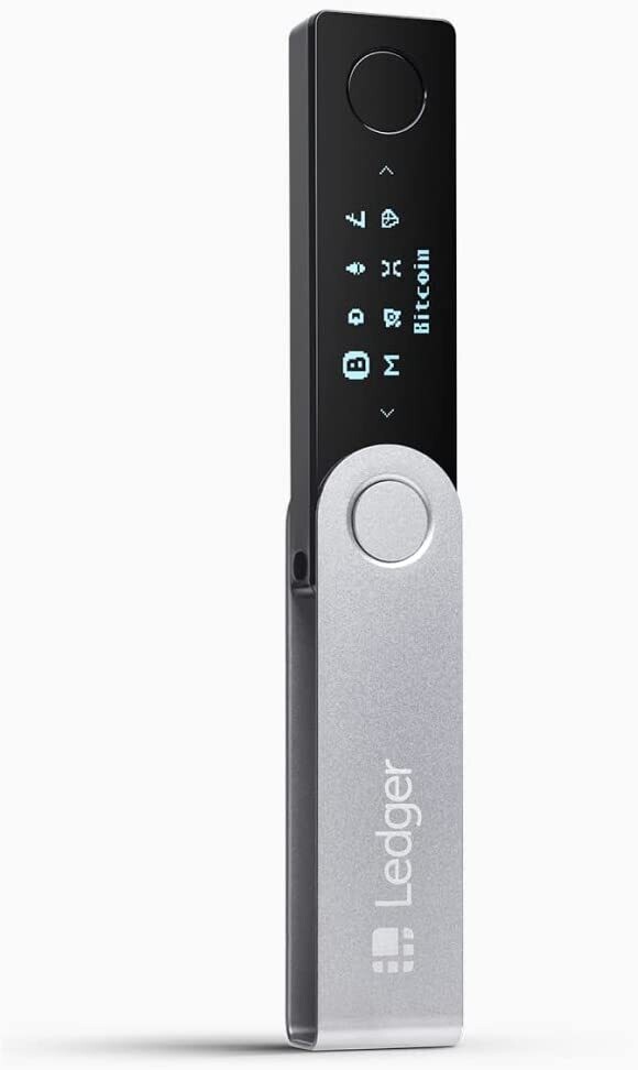 Cryptocurrency Hardware Wallet with Bluetooth, Secure Cold Storage for Bitcoin and Altcoins