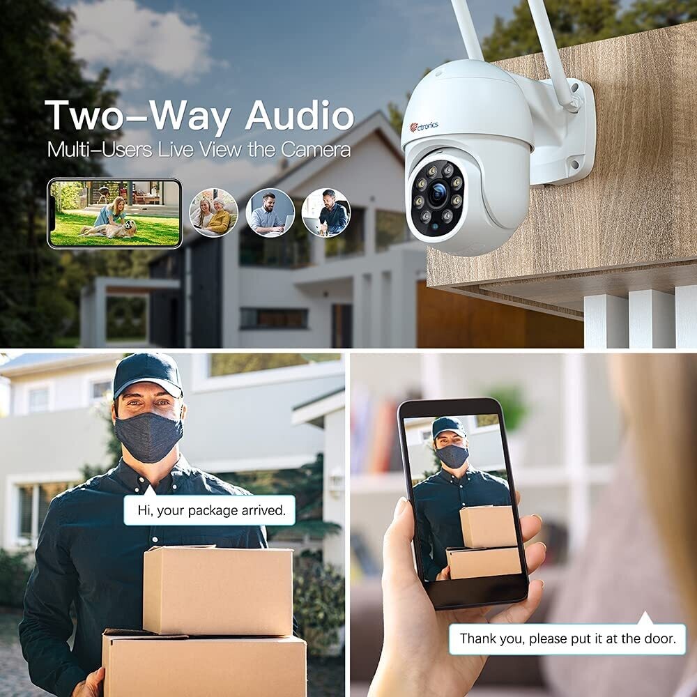 Surveillance Camera, 1080P Wireless