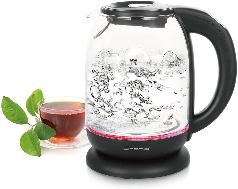 Glass Kettle with Temperature Selection, Electric Hot Water Heater for Brewing Tea and Coffee