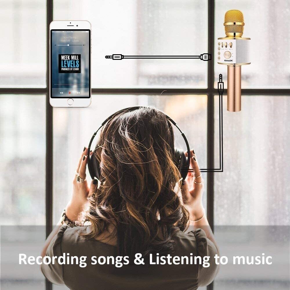 Portable 3-in-1 Children’s Karaoke Bluetooth Microphone