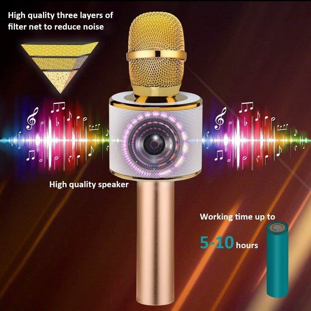 Portable 3-in-1 Children’s Karaoke Bluetooth Microphone