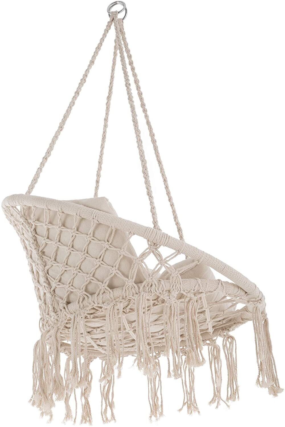 Hanging Chair for Indoor and Outdoor Use, Comfortable Swing Chair with Sturdy Frame for Relaxation