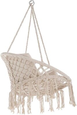 Hanging Chair for Indoor and Outdoor Use, Comfortable Swing Chair with Sturdy Frame for Relaxation