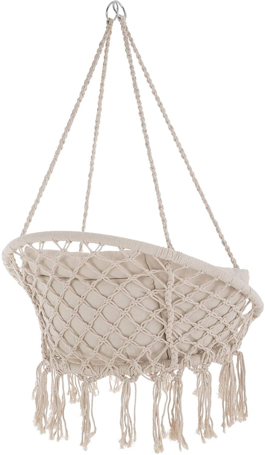Hanging Chair for Indoor and Outdoor Use, Comfortable Swing Chair with Sturdy Frame for Relaxation