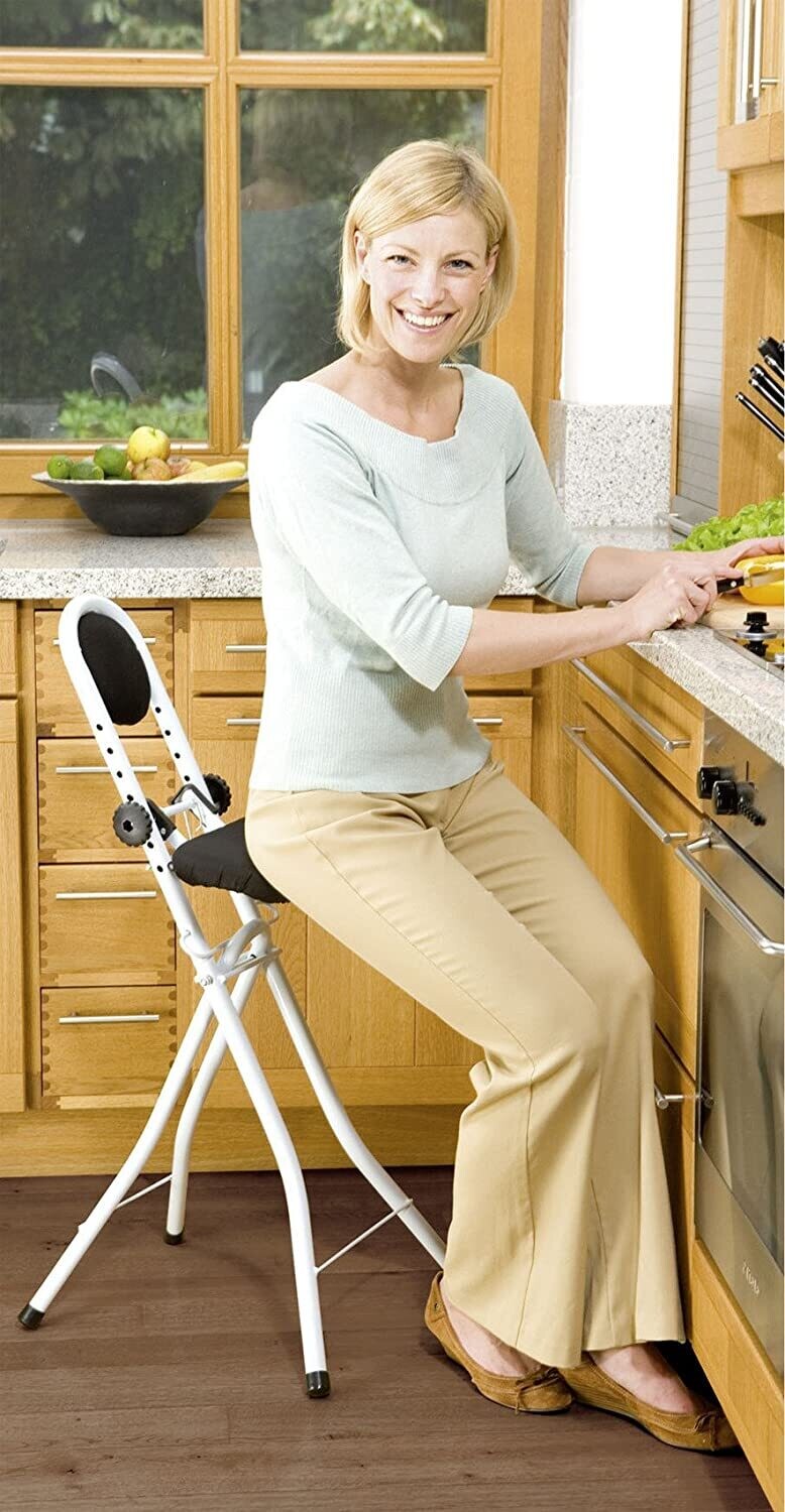 Secura White Standing Aid with Back Cushion